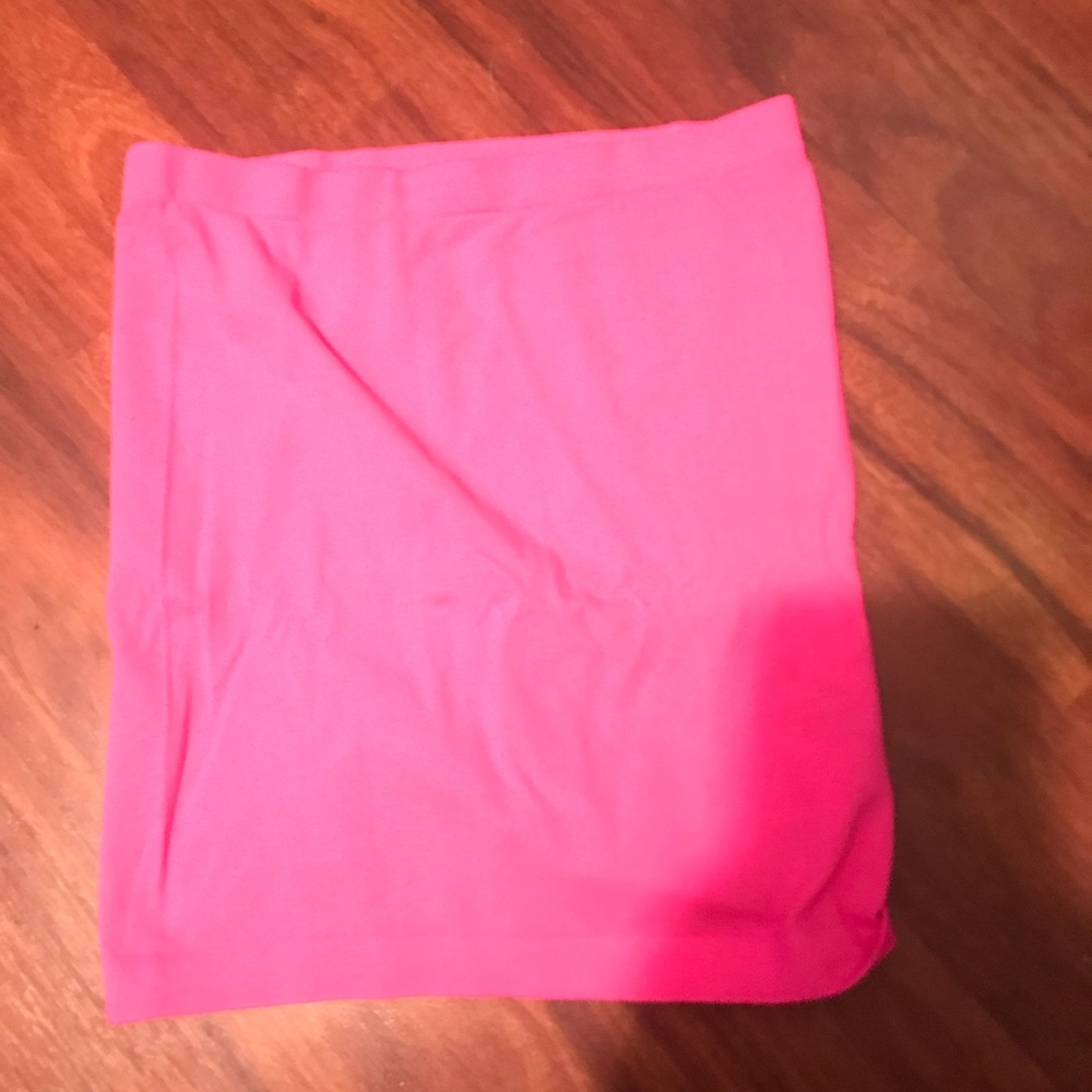 Hot pink tube top